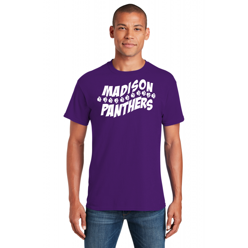3rd.Grade, Purple MADISON Full Front Logo. White Logo,    5000 Gildan® - Heavy Cotton™ 100% Cotton T-Shirt